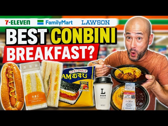 Japan Convenience Store Breakfast Battle! 7-Eleven vs FamilyMart vs Lawson