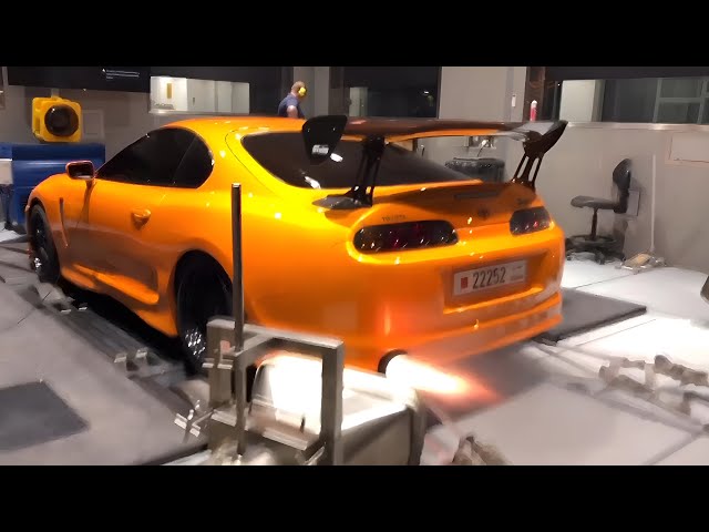TÒRRADH SUPRA DYNO: Toyota Supra MK4 air Dyno! Tha a’ mhòr-chuid dhiubh còrr air 1000 HP Dyno Pulls