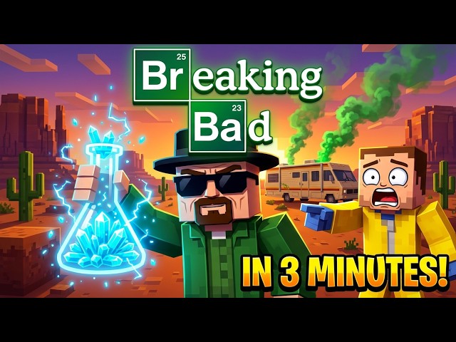 Breaking Bad in 3 Minutes (Minecraft Style) 🧪🍕 | Full Series Recap