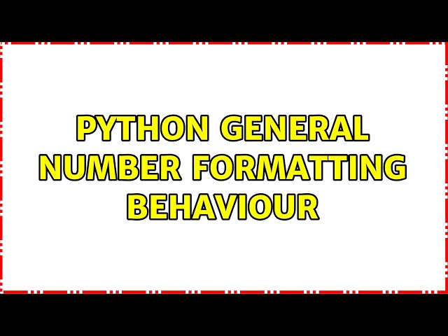 Python general number formatting behaviour