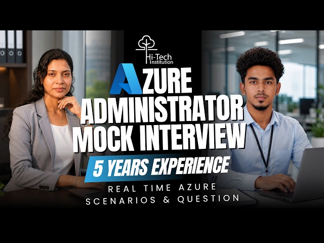 🚀 Azure Administrator Mock Interview 2026 | 5 Years Experience | Real-Time Azure Scenarios&Interview