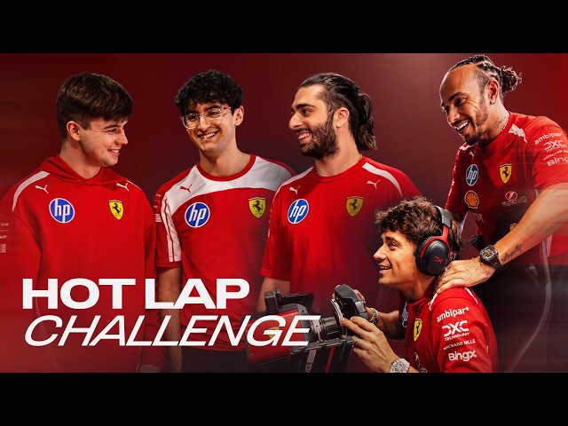 Lewis Hamilton and Charles Leclerc vs. Scuderia Ferrari HP Esports Team!