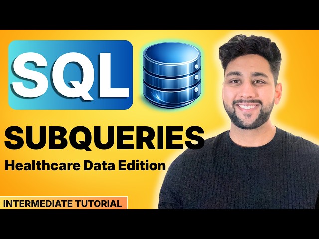 Master SQL Subqueries with Real Examples | Healthcare Data | Intermediate SQL Tutorial