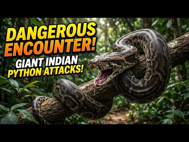 Giant Indian Python Rescued From Village! 🐍😱 | Bohot Bada Ajgar Pakda Gaya