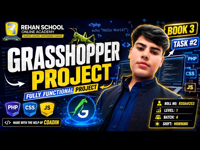 🦗 I Built a Fully Functional Grasshopper Project | Coding Book 3 – Task #2 | RSOA#253