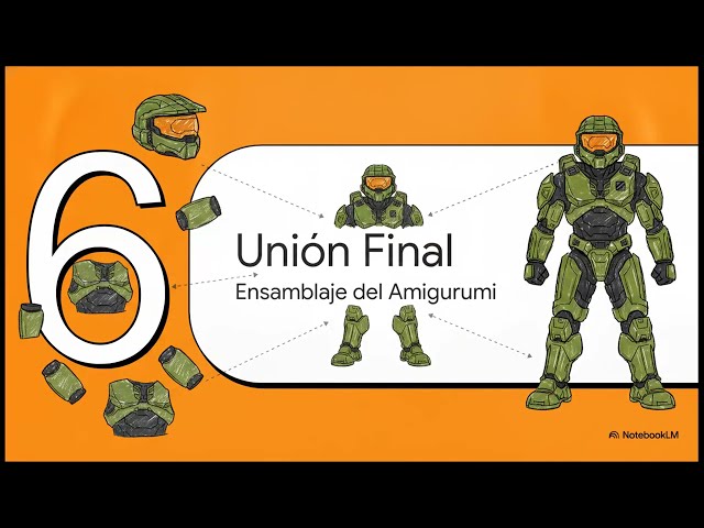MASTER CHIEF AMIGURUMI TUTORIAL (ENG-SPANISH) FREE PDF PATTERN DIRECT GOOGLE DRIVE