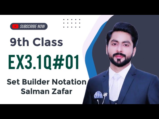 9th Class Ex 3.1 Q#01 Set Builder Notation