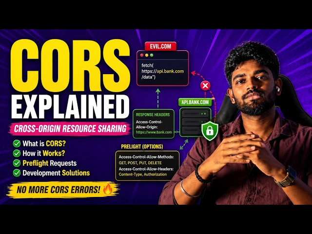 CORS Explained 🔥 | What is CORS & Why Does the Browser Block Requests?
