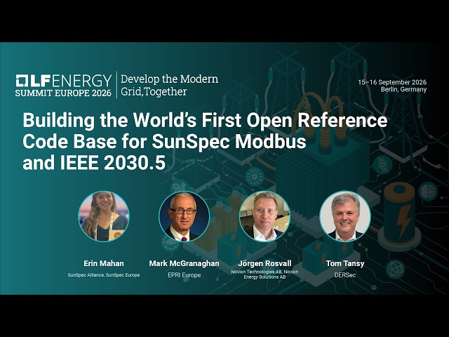 Building the World’s First Open Reference Code Base for SunSpec... Erin M, Tom T, Mark M & Jörgen R