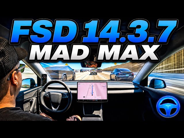 Tesla FSD 14.3.7 Mad Max Mode Test in Phoenix