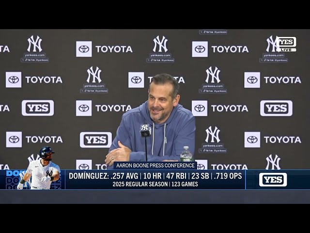 Aaron Boone's end-of-season press conference