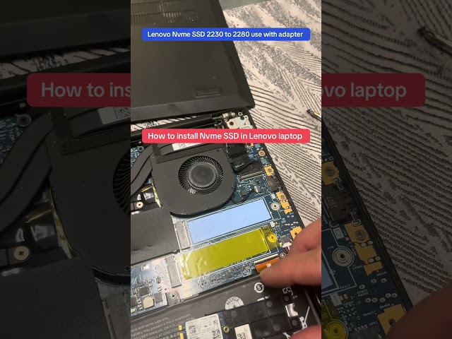 Lenovo Nvme SSD 2230 to SSD 2280 use with adapter #ssd #nvme #2230to2280 #nvmessd
