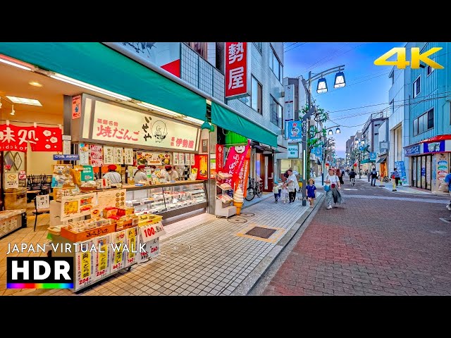 Northern Tokyo, Sunset to Night Walk in Kameari, Japan • 4K 60fps HDR