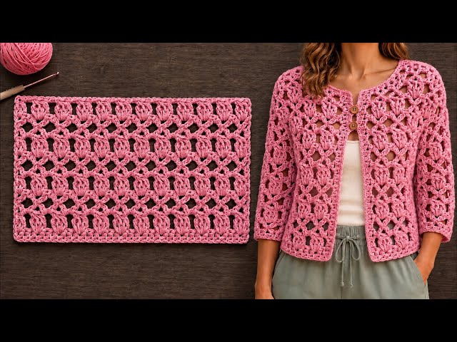 ✧ Most Beautiful & Stunning Crochet Stitch ✦ Perfect for Cardigans, Blankets & Bags ✨