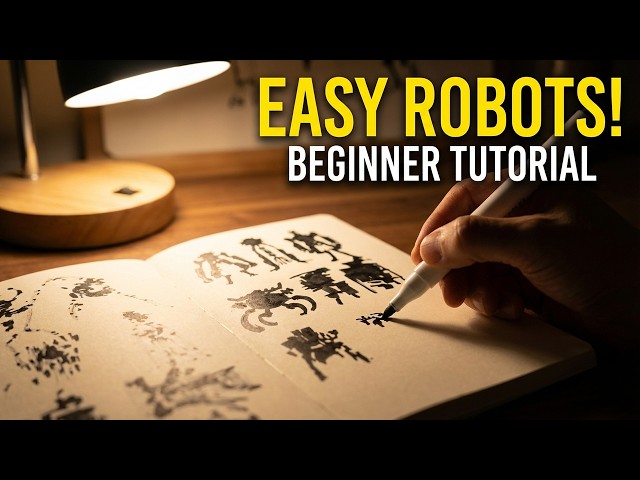 Robot Drawing Tutorial | Simple Shapes to Complex Designs