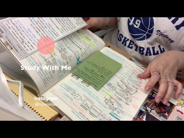 3 Hours Study with Me | Real Sound, Real Time | Pen & Page Flips
