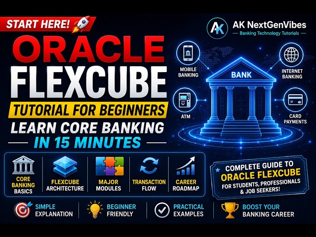 Oracle FLEXCUBE Tutorial for Beginners | Learn Core Banking in 15 Minutes
