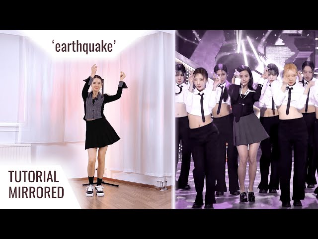 [EXPLAINED MIRRORED DANCE TUTORIAL] JISOO - 'earthquake' (1st Chorus Step by Step PREVIEW) | MARINA