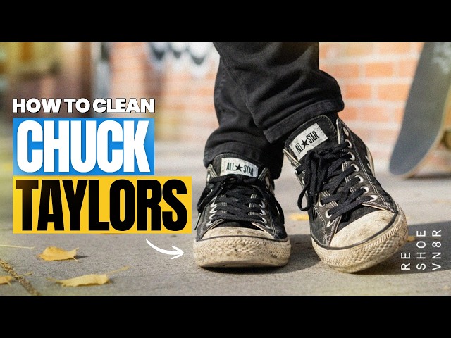 Cleaning Converse Chuck Taylors (LIKE NEW!)