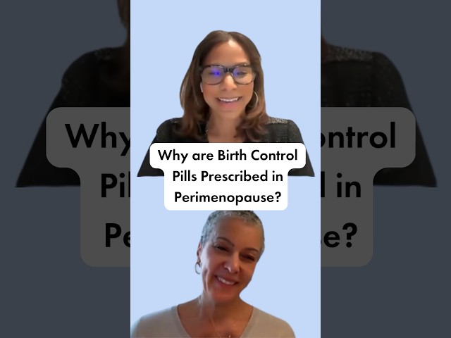 Why are birth control pills commonly prescribed in perimenopause?