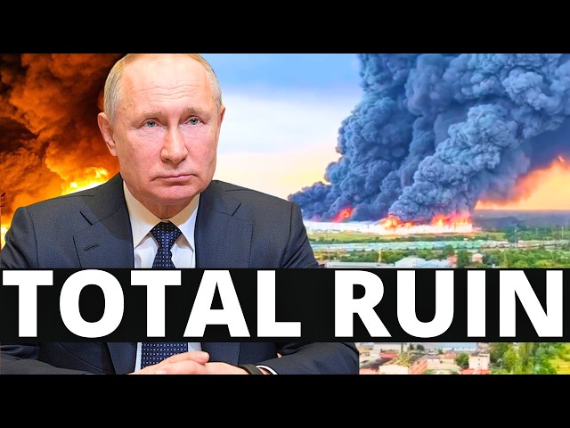 RUSSIA DEVASTATED BY MASSIVE DRONE ATTACK, RUSSIA FACES BANKRUPTCY! Breaking War News The Enforcer