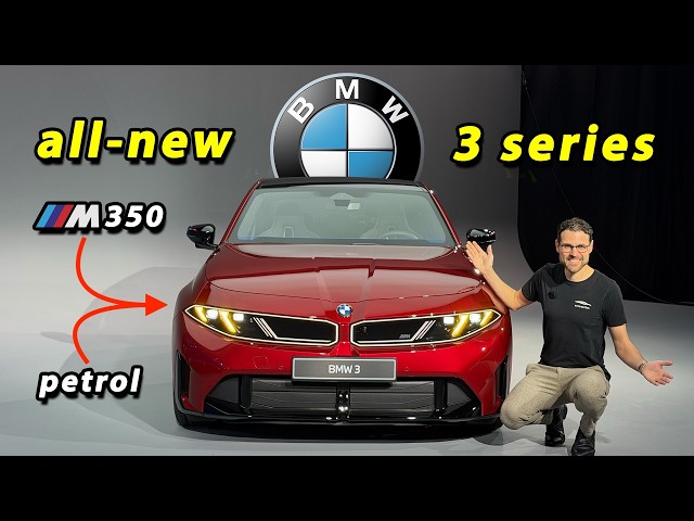all-new BMW M350 6-cyl REVEAL - 2027 BMW 3 Series petrol (ICE) vs BMW i3 (EV) comparison