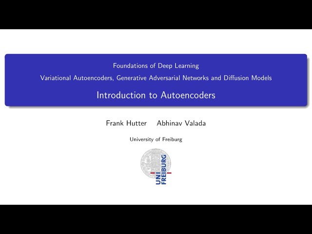 10.01 Introduction to Autoencoders