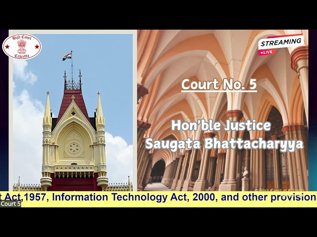 24 July 2026 | Court No. 5 | Live Streaming of the Court proceedings.