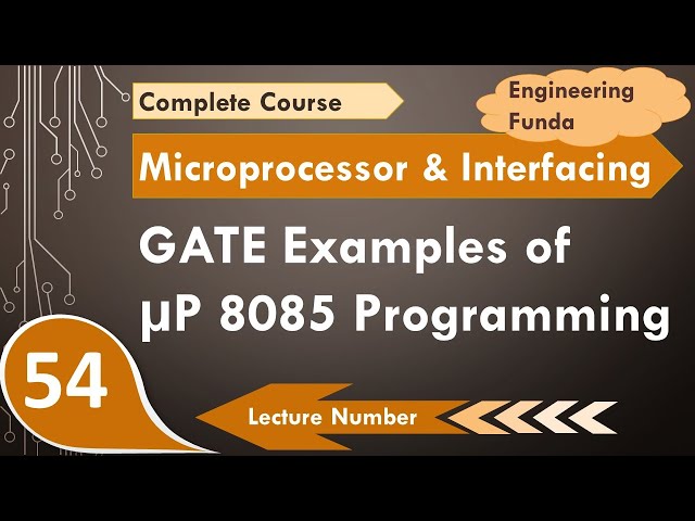 3 - GATE Exam Examples: Microprocessor 8085 Programming and Instructions