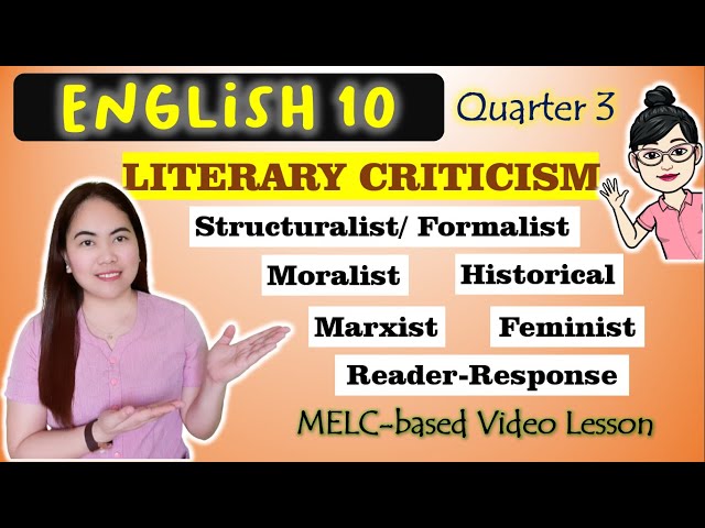 Critique a Literary Selection | Literary Approaches || GRADE 10 | MELC-based VIDEO LESSON | QUARTER3
