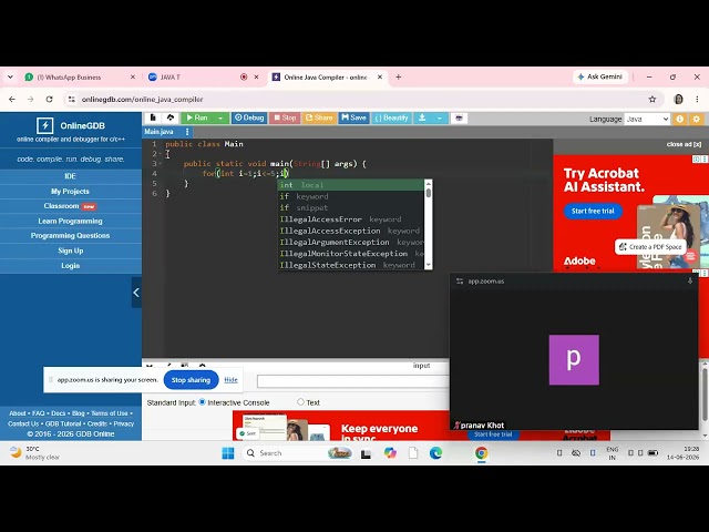 JAVA TRAINING SESSION -2 BY LADLY