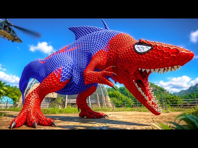SPIDER-MAN King Shark vs HULK T-REX | Who Rules the JURASSIC WORLD? 🦖