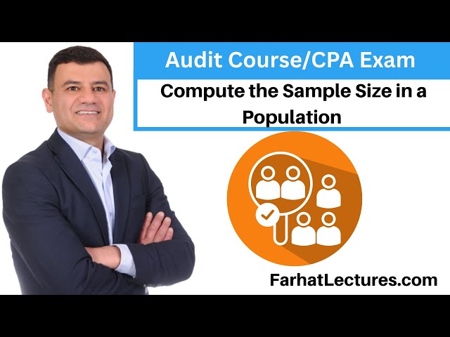 How to Compute the sample size in a Population?