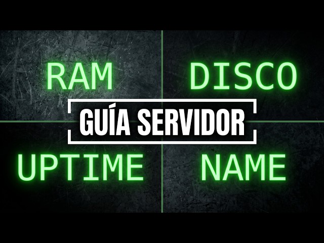 Cómo revisar el estado de tu servidor Debian (RAM, Disco y más) #linux #debian