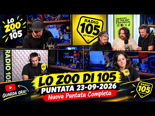 LO ZOO DI 105 - PUNTATA 23-09-2026 | Nuova Puntata Completa