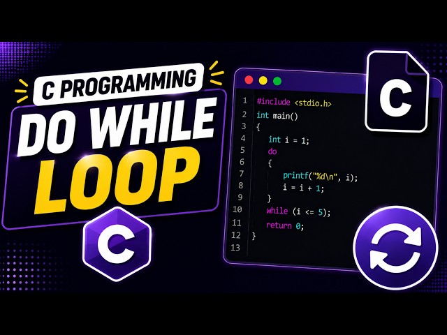 Do While Loop in C Programming | Syntax, Examples & Menu-Driven Program