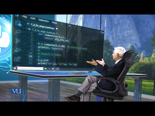 Functions with Multiple Return Values Using Tuples | Programming Using Python | CS306_Topic029