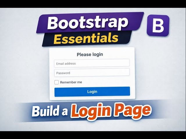 Bootstrap Essentials – Quick Responsive Login Page! #Bootstrap5 #LoginPage #BootstrapTutorial