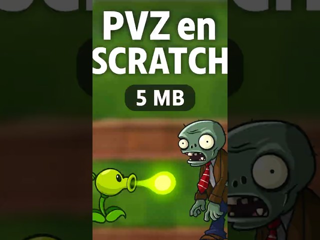 Recrearon PLANTS vs ZOMBIES en SCRATCH (¡solo 5 MB)
