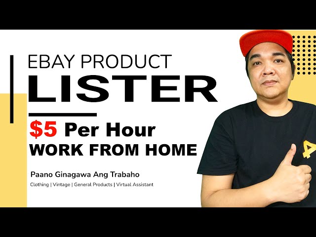 eBay Product Lister Online Jobs Work From Home eCommerce Tutorial For Beginners