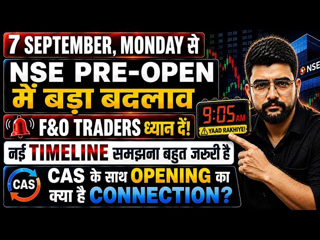 NSE New Rules for F&O Trading! Big Changes to Pre-Open Session Starting Monday, Sept 7