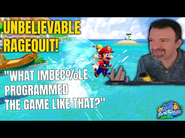Unbelievable! DSP Ragequits Super Mario Sunshine, Has a Meltdown & Completely Drops Game