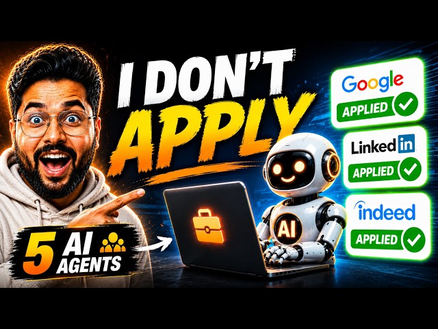 I Built 5 AI Agents in Claude Code That Auto Apply to Jobs For Me (Full Setup)
