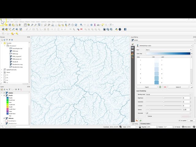 Complete Updated Workflow Stream and Catchment Delineation in QGIS