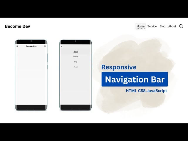 Responsive Navigation Bar Tutorial