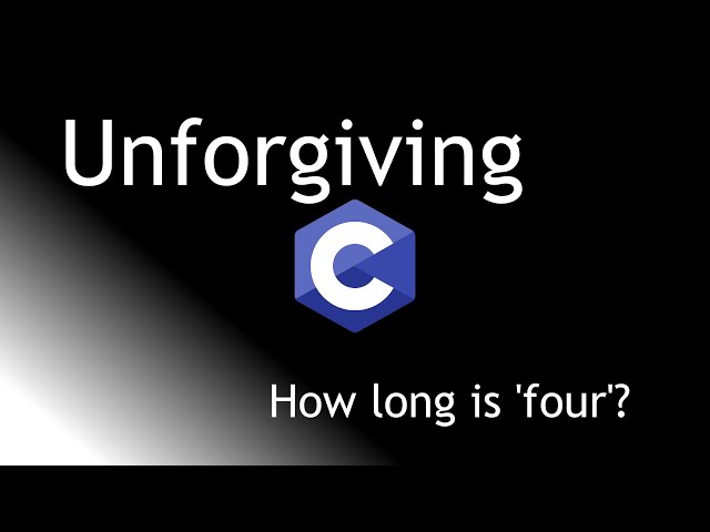 Unforgiving C - null-terminated strings