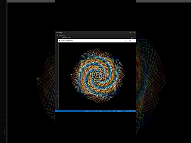 Python turtle Graphics || #shorts