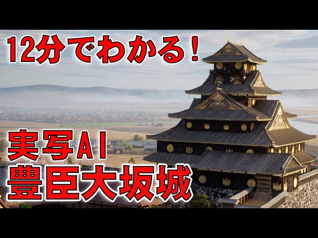 [12-Minute Breakdown] Recreating the Osaka Castle from the Taiga Drama "Toyotomi Brothers!" with AI