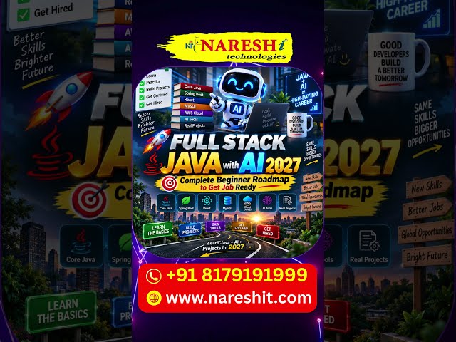 Full Stack JAVA with AI 2027 Complete Beginner Roadmap to Get Job Ready | AI Jobs | Naresh IT