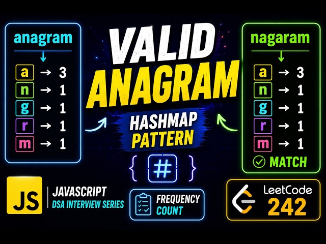 Valid Anagram | LeetCode 242 | JavaScript